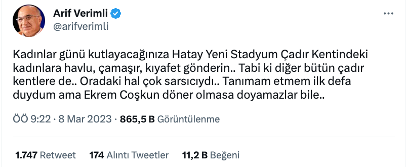 arif verimli ile aysenil samlioglu arasindaki 8 mart dunya kadinlar gunu tartismasi gundem oldu